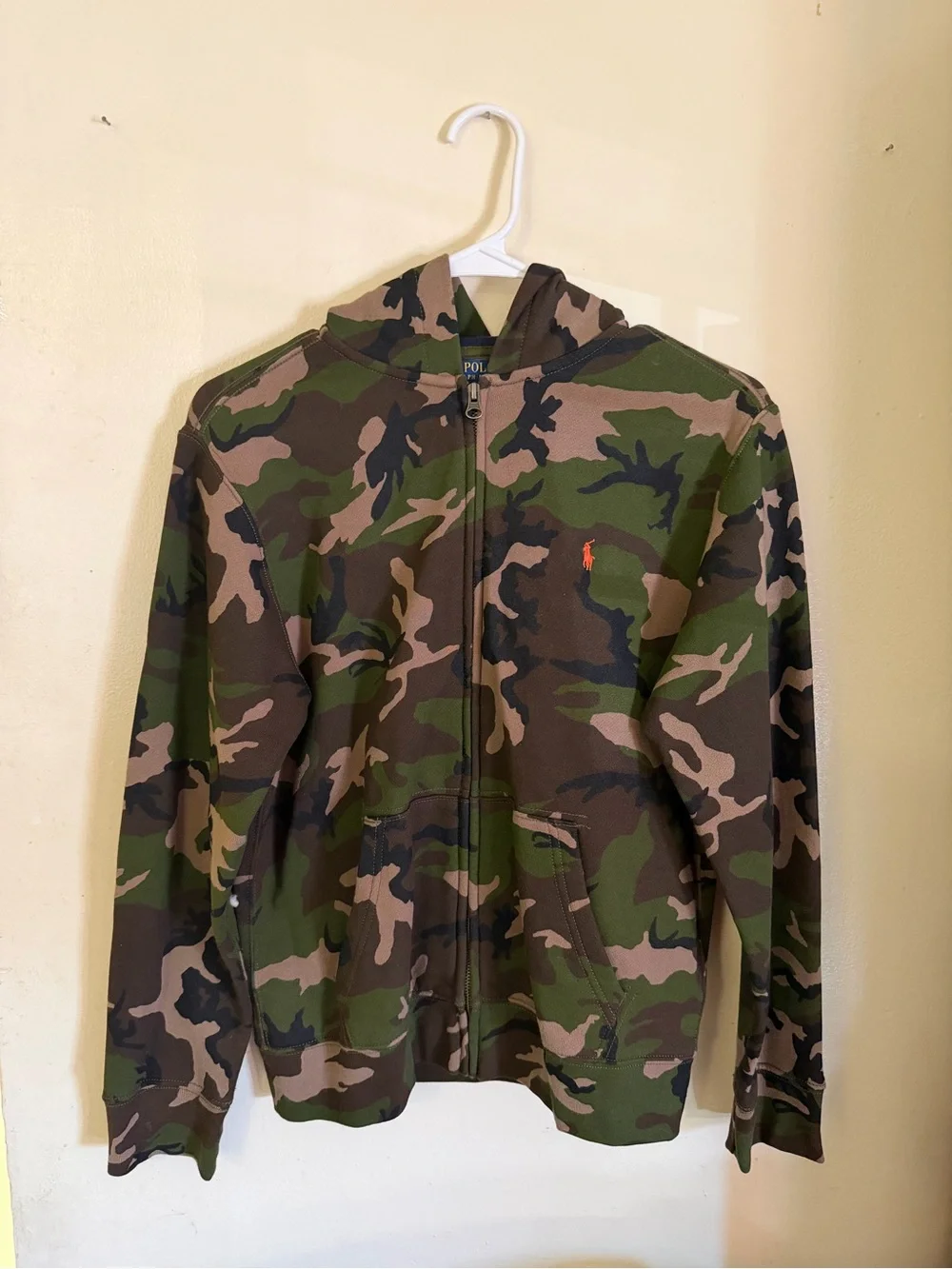 Ralph Lauren Kids Camo Zip-Up Hooded Jumpsuit - Green/Brown/Black